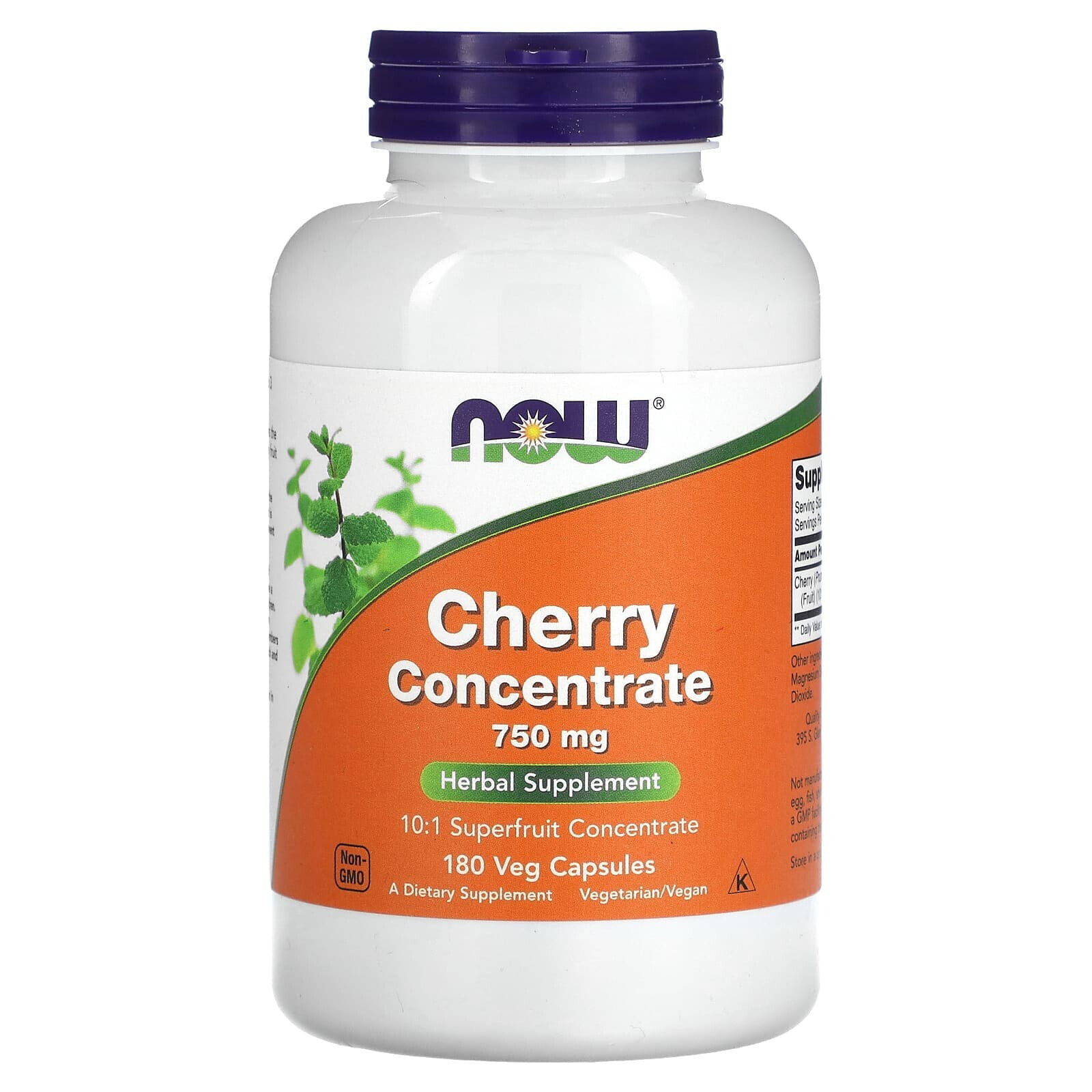Антиоксидант NOW Cherry Concentrate -- 750 mg - 180 Veg Capsules