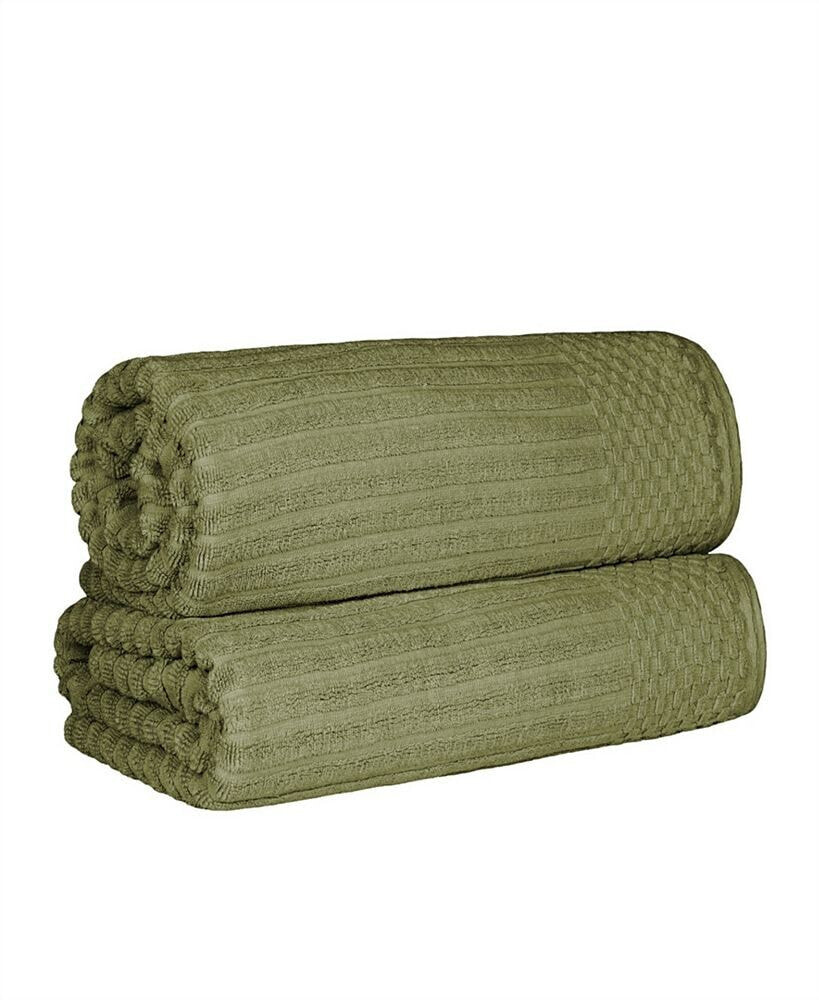 Superior soho Checkered Border Cotton 6 Piece Towel Set