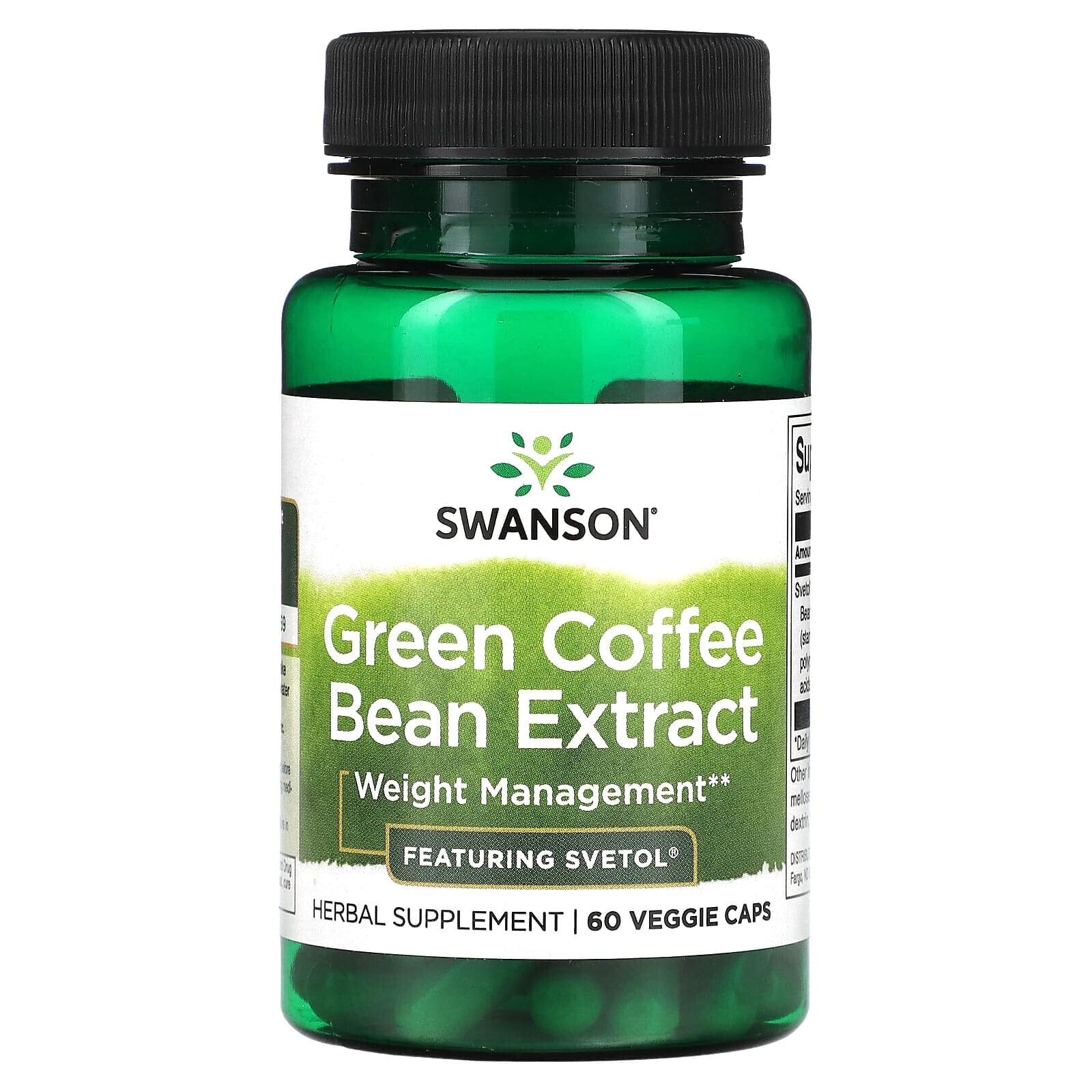 Green Coffee Bean Extract, 60 Veggie Caps
