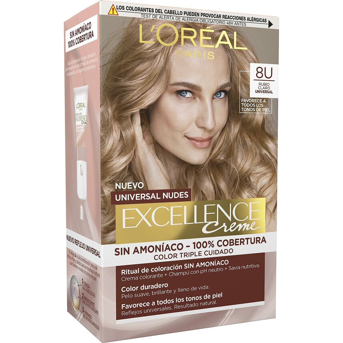 Постоянная краска L'Oréal Paris Excellence Nº 8.0-rubio claro