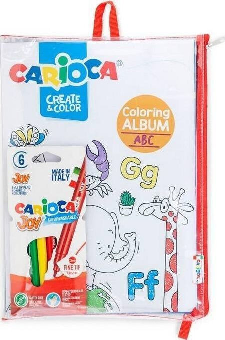 Раскраска для рисования Carioca Kolorowanka + 10 pisaków