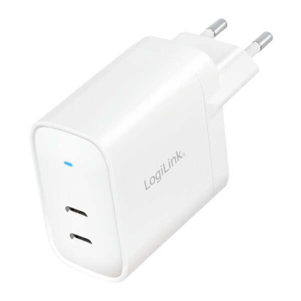 LogiLink PA0282 - USB-Ladegerät 40 w 2 x USB-C GaN - Power Supply