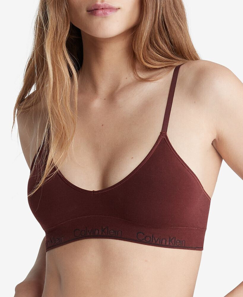 CK Modern Cotton Lightly Lined Triangle Bralette