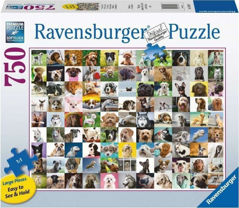 Ravensburger Puzzle 750el XXL - 99 Lovable Dogs 169399 RAVENSBURGER