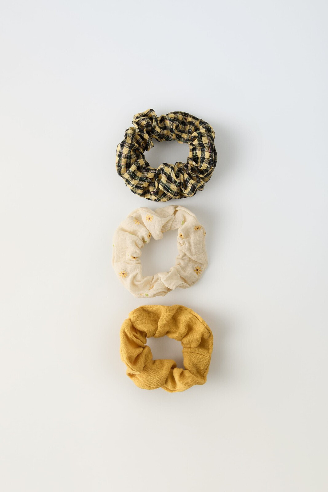 3-pack of printed scrunchies