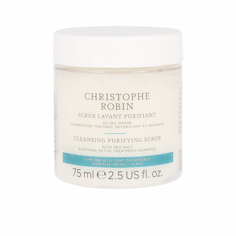 Christophe Robin Purifying Scalp Scrub Очищающий скраб с морской солью для кожи головы 75 мл