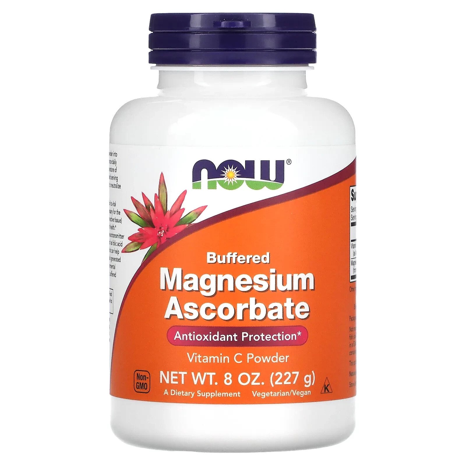 NOW Foods Magnesium Ascorbate Powder Аскорбат магния с витамином С 227 г