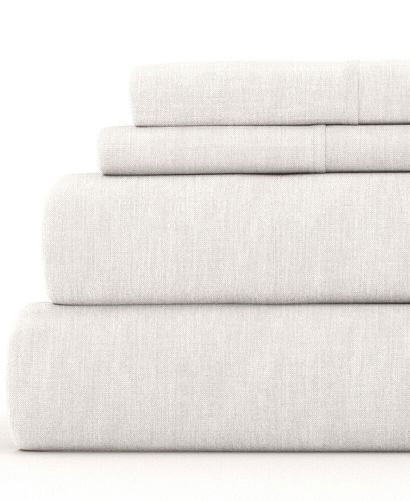 ienjoy Home collection Linen Rayon From Bamboo Blend Deep Pocket 300 Thread Count 3 Piece Sheet Set, Twin