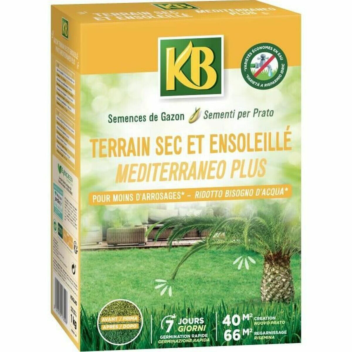 Seeds KB Grass Mediterranean 1 kg 40 m²