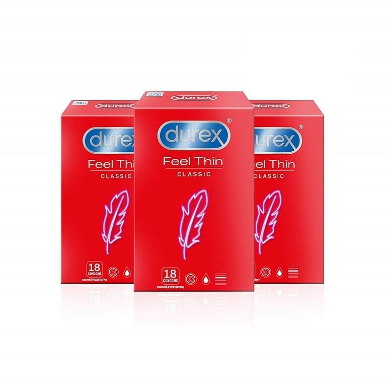 Kondome 3x18 St. Feel Thin Classic - Durex Feel Thin Classic