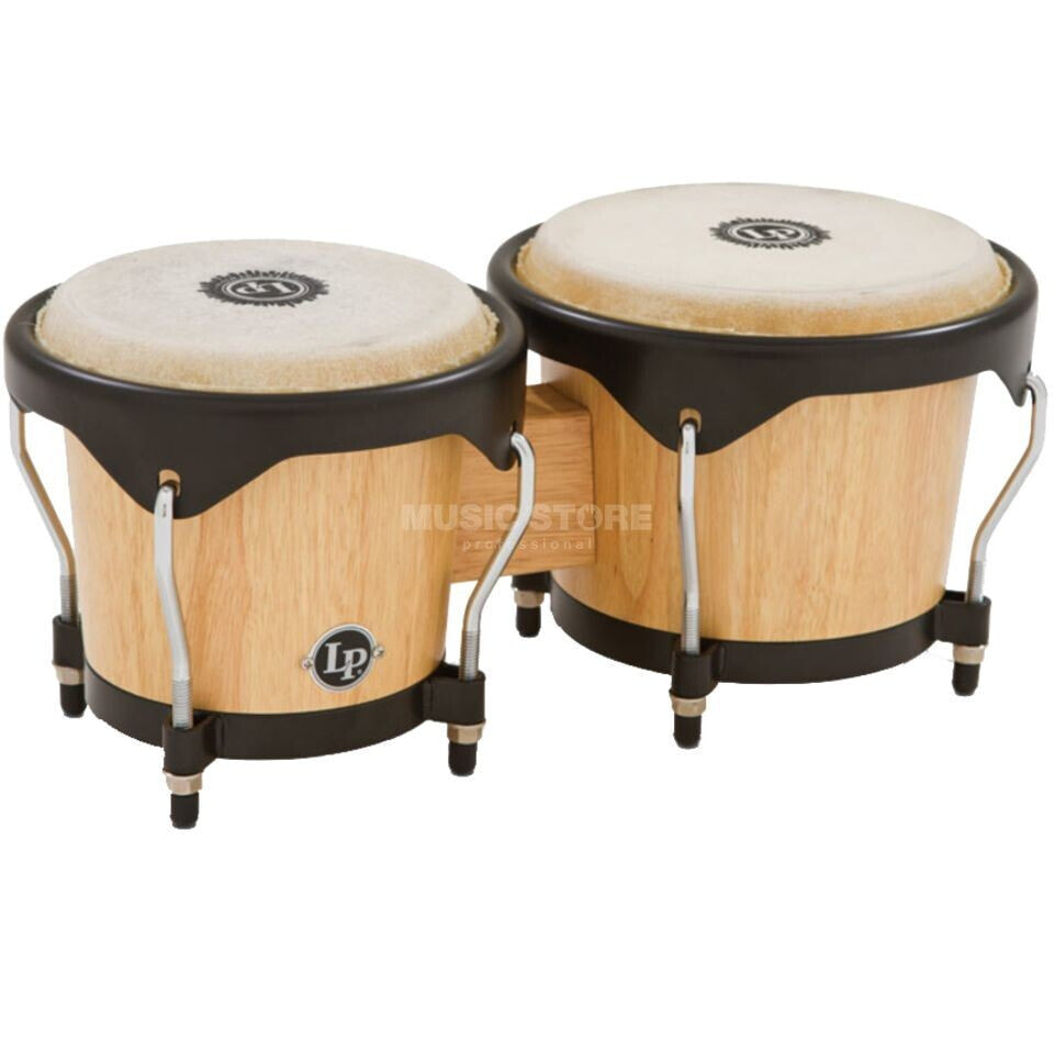 Latin Percussion LP601NY-AW City Wood Bongos (Natural)