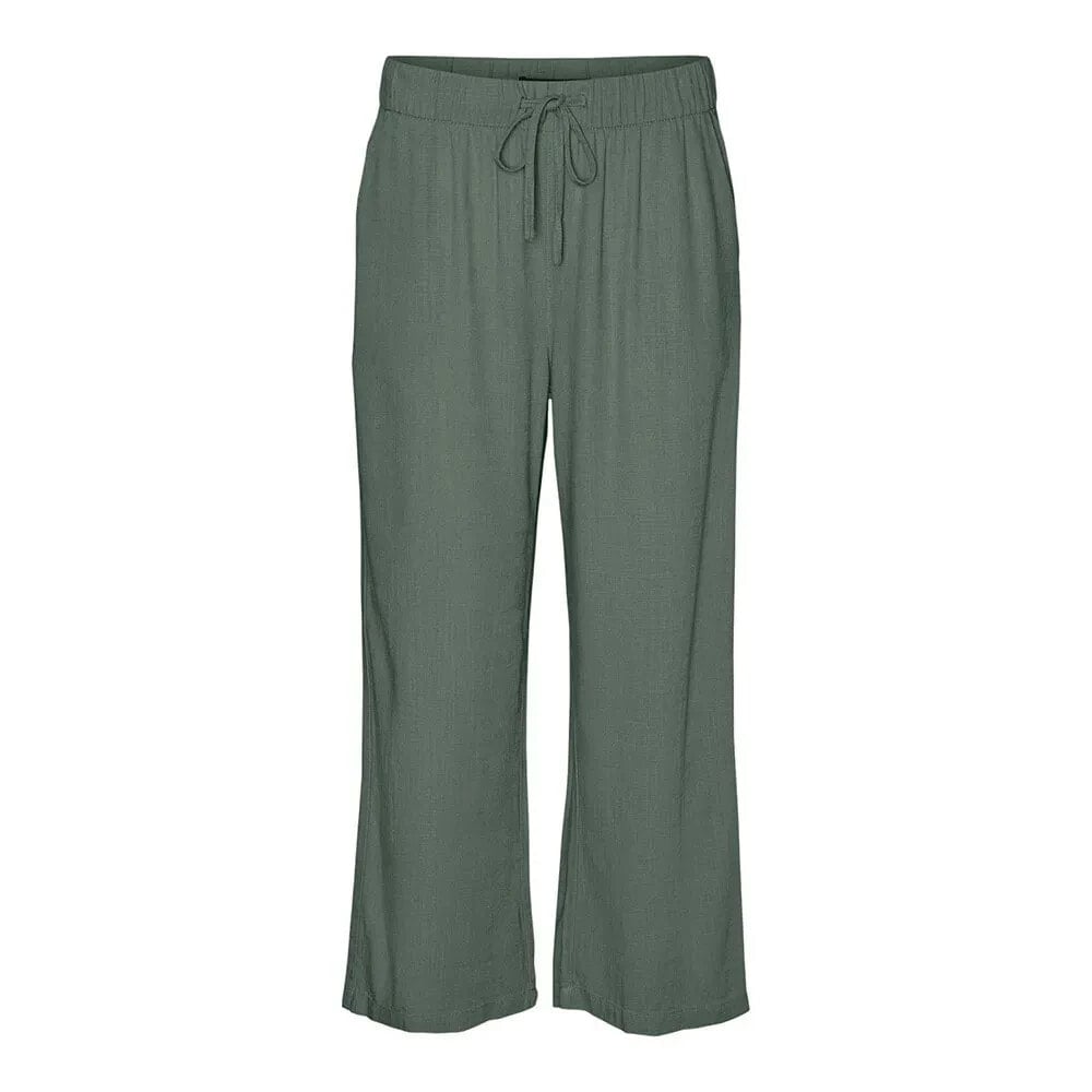 VERO MODA Line Cropped Linen Mix pants