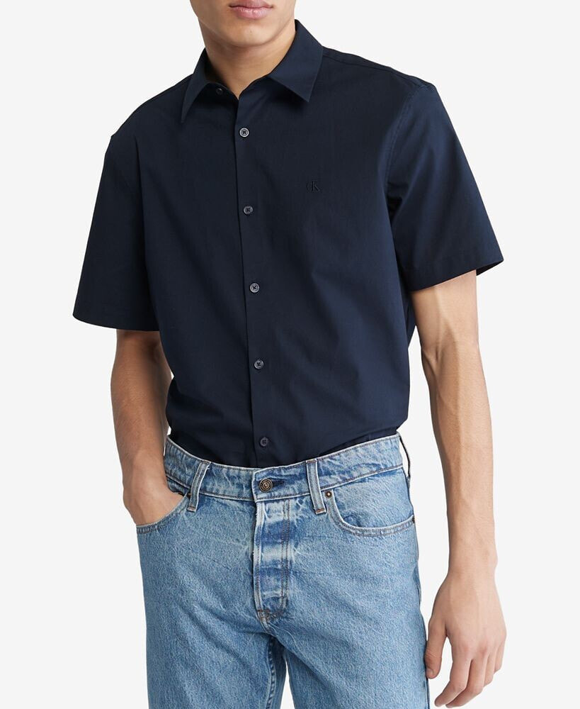Calvin Klein men's Slim-Fit Stretch Solid Shirt