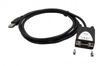 EXSYS EX-1311-2F кабельный разъем/переходник USB 2.0 RS-232 Черный