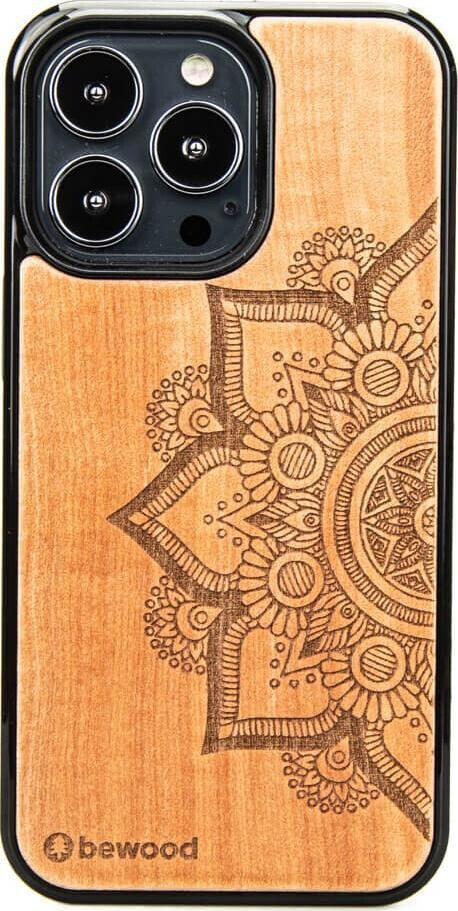 BeWood Drewniane Etui iPhone 13 Pro MANDALA JABŁOŃ