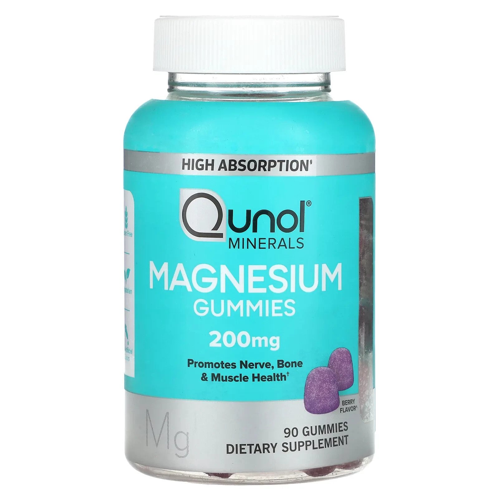 Magnesium Gummies, Berry, 100 mg, 90 Gummies