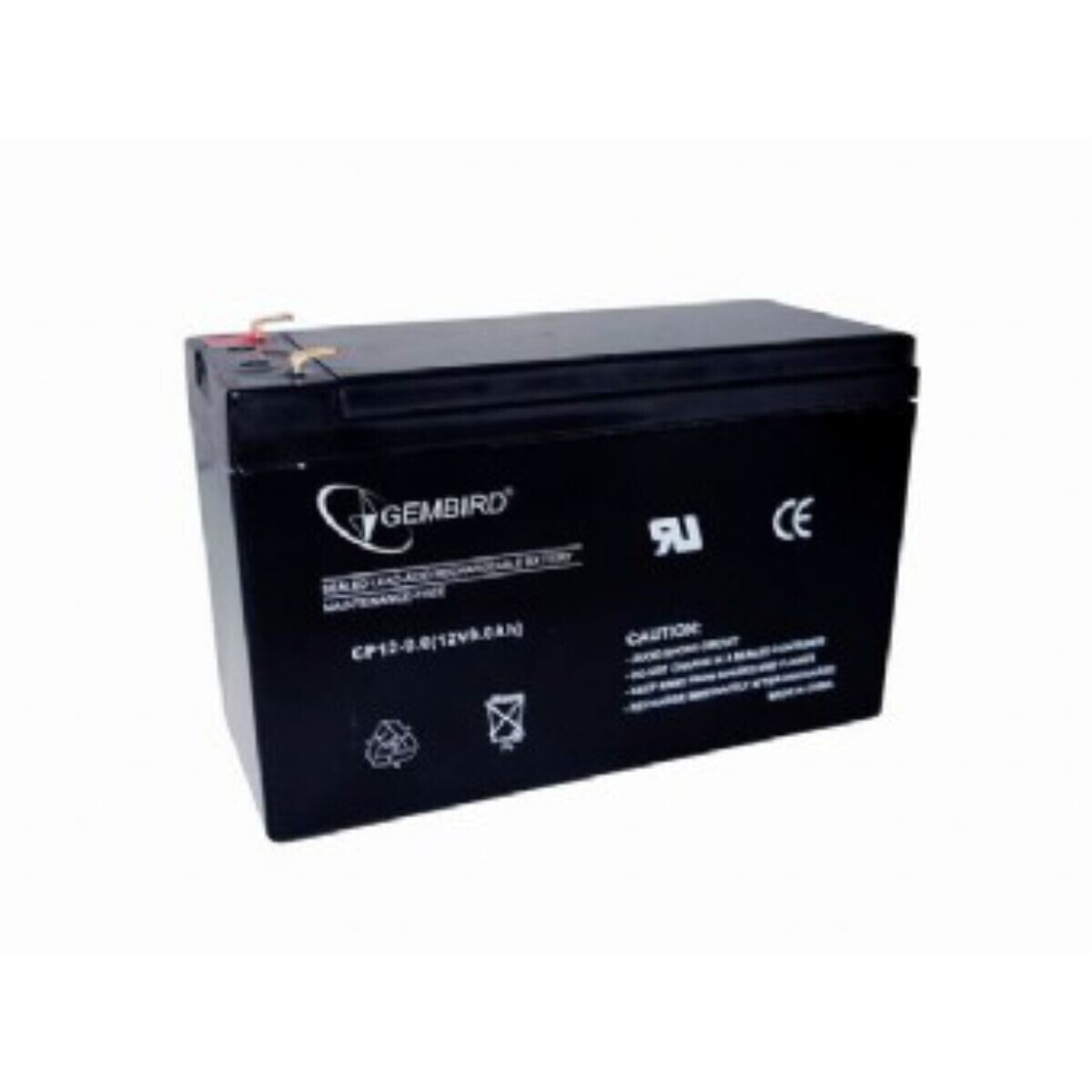 Battery for Uninterruptible Power Supply System UPS GEMBIRD 12V, 9 Ah 9 Ah 12 V