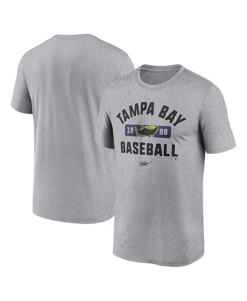Nike men's Heather Gray Tampa Bay Rays Legend T-shirt