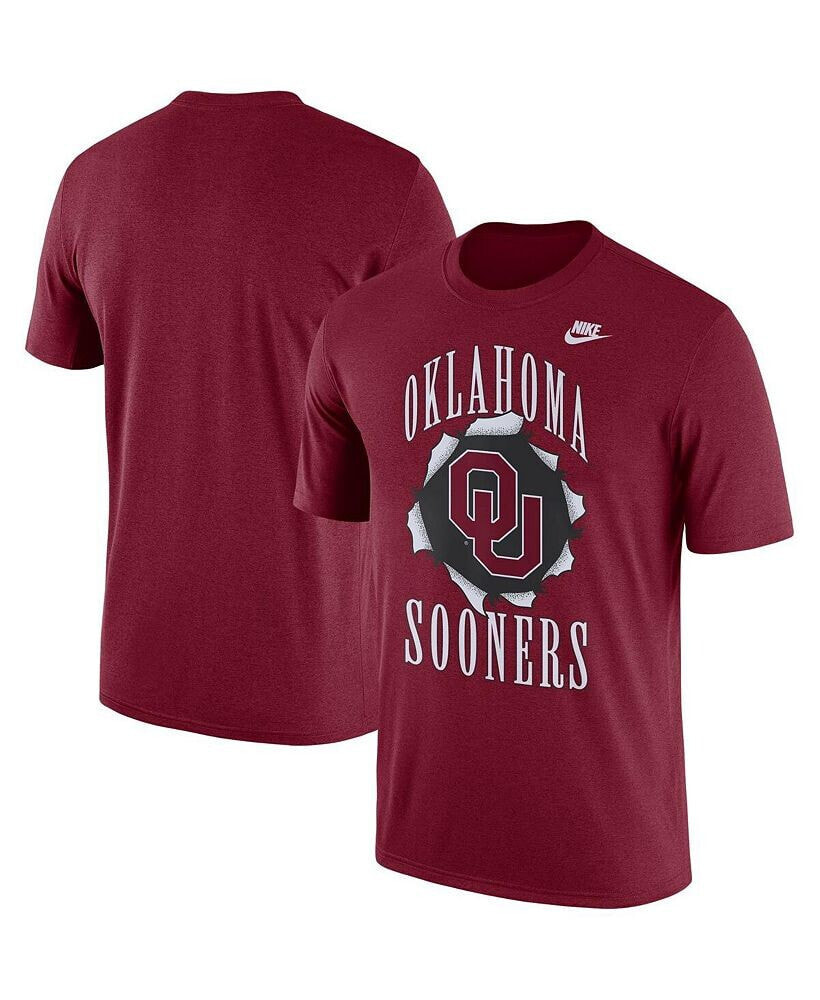 Nike men's Crimson Oklahoma Sooners Campus Back to School T-shirt