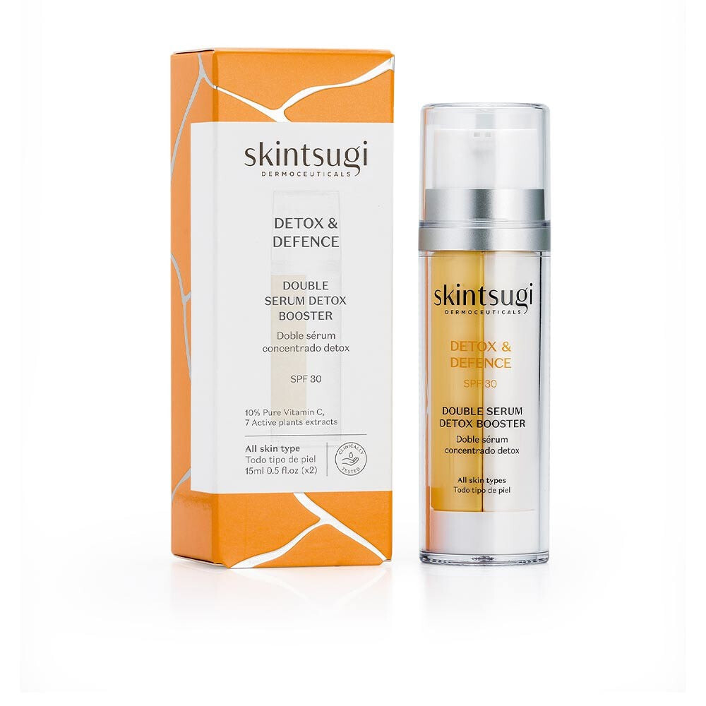 Skintsugi Detox & Defence Double Serum SPF30 Двойная сыворотка с витамином С Детокс и Защита для всех типов кожи 2 x 15 мл