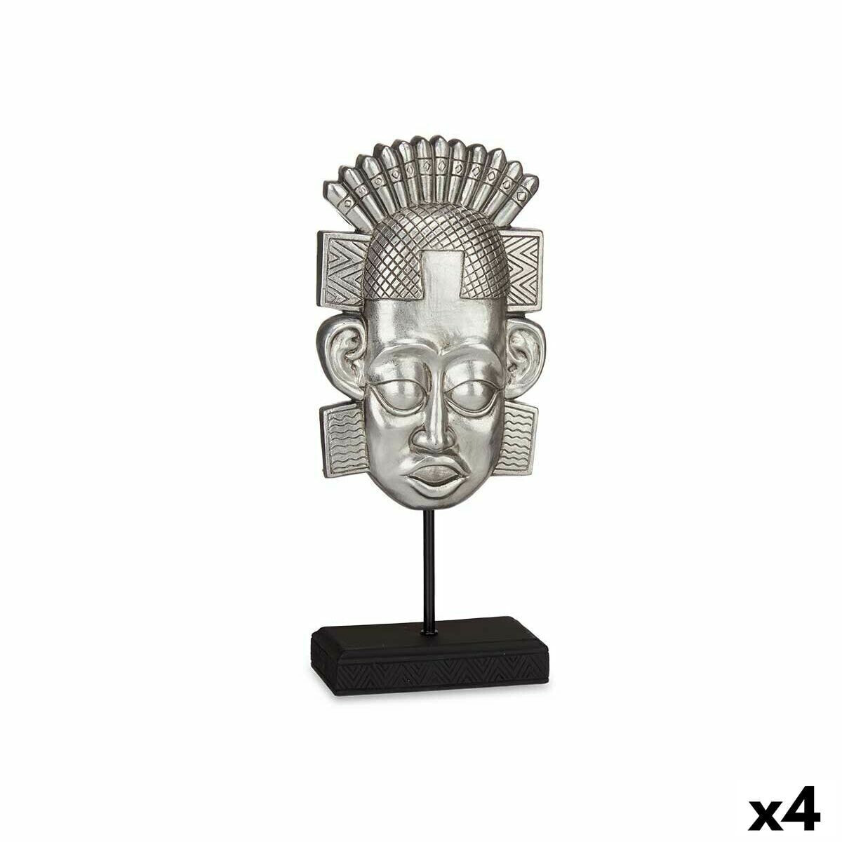 Decorative Figure Indian Man Silver 17,5 x 36 x 10,5 cm (4 Units)