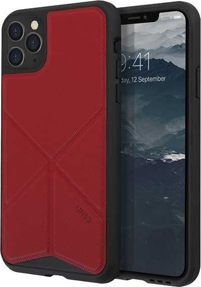 чехол кожаный красный iPhone 11 Pro Max Uniq