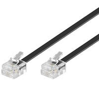 Goobay 3m RJ-11 Cable Черный 50317