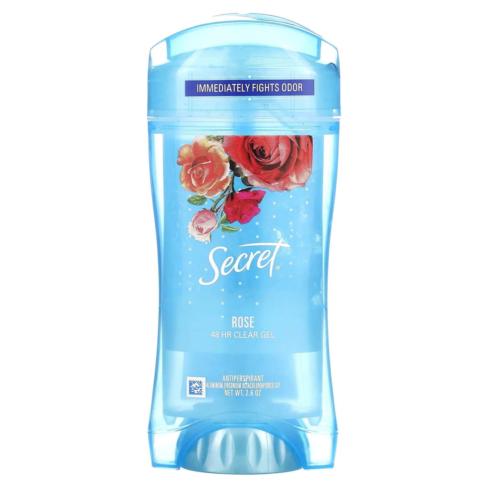 48 Hour Clear Gel Deodorant, Rose , 2.6 oz