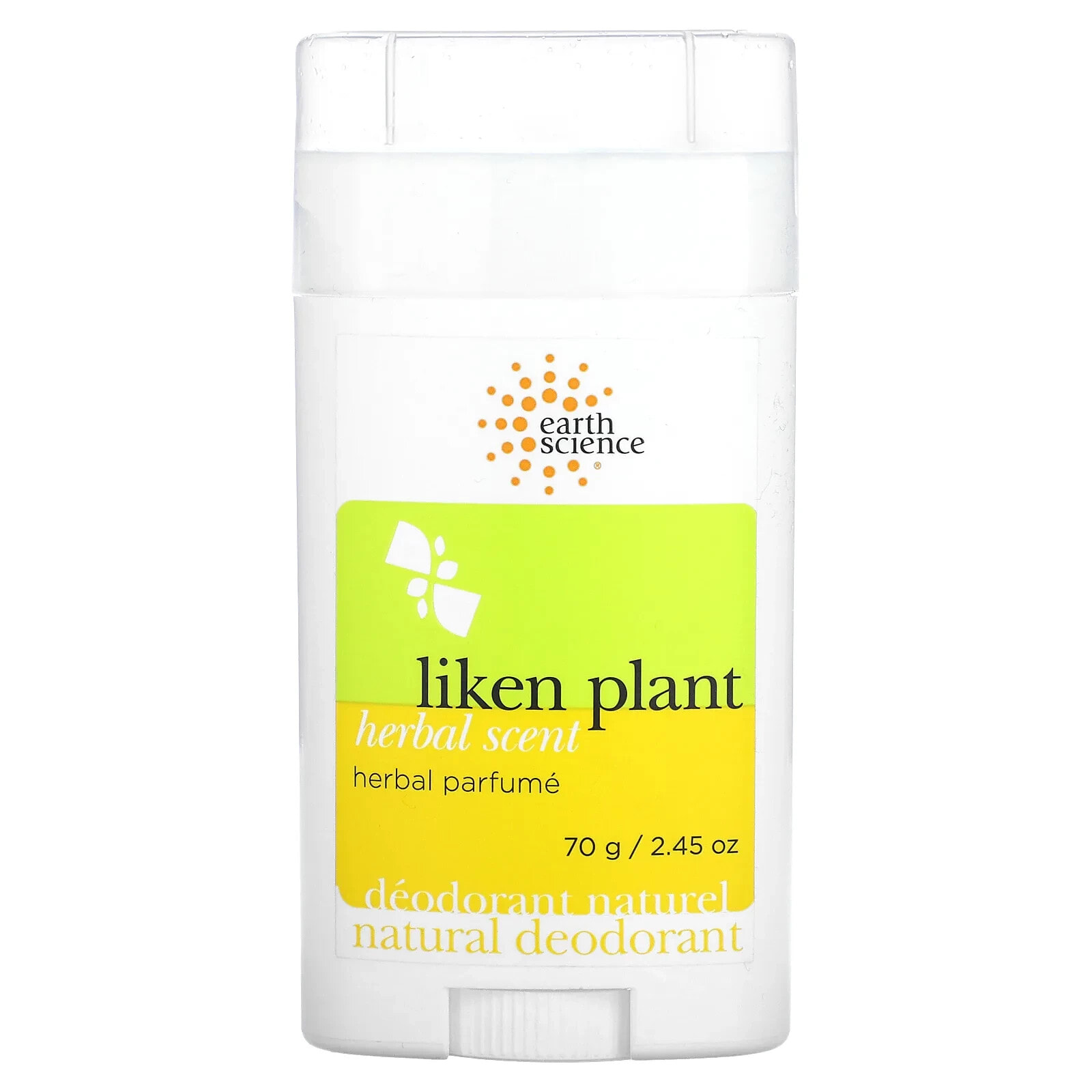 Natural Deodorant, Liken Plant, Unscented, 2.45 oz (70 g)