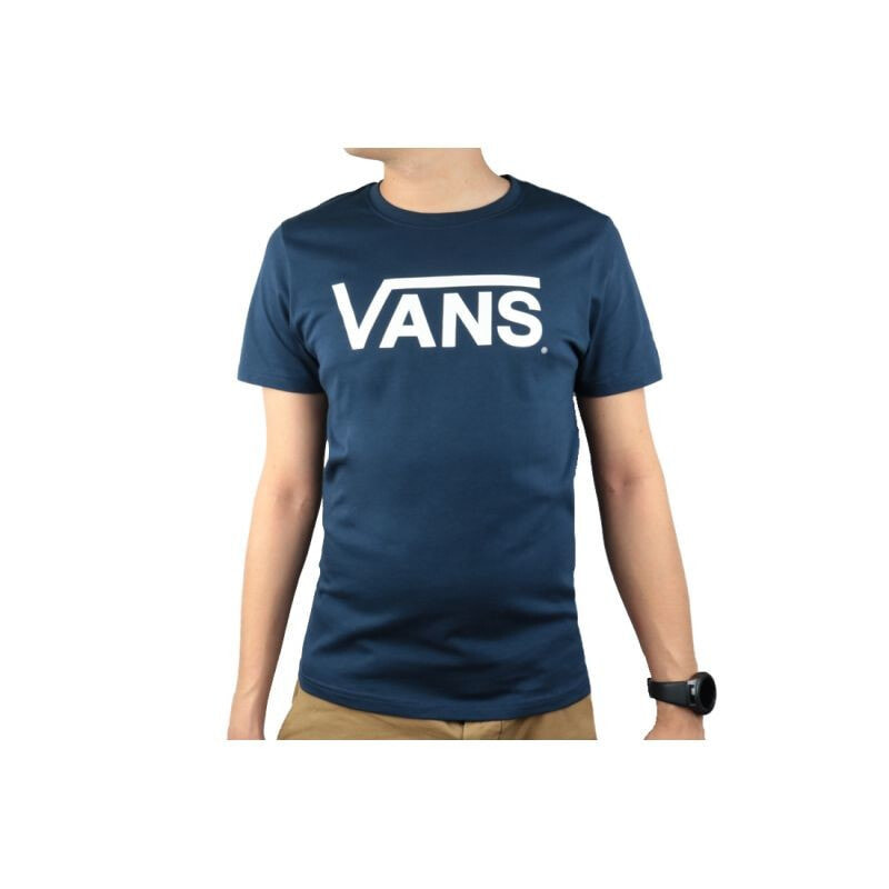 Мужская футболка повседневная синяя с логотипом Inny Vans Ap M Flying VS Tee M VN0001O8LKZ