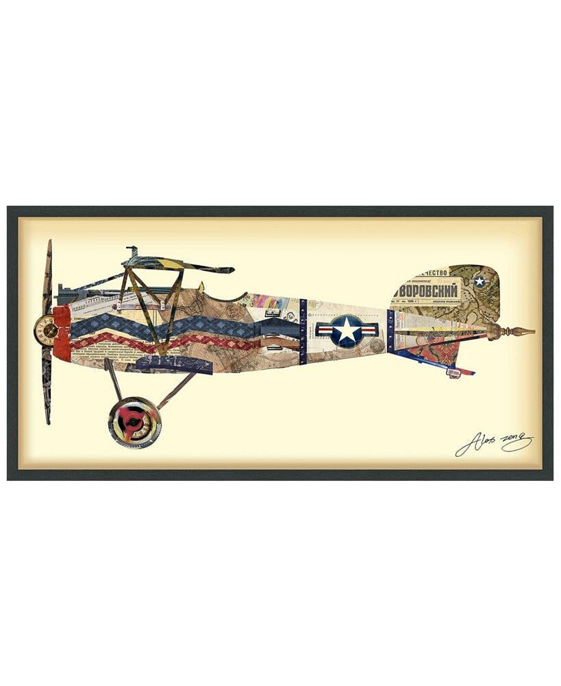 Empire Art Direct 'Antique Biplane 3' Dimensional Collage Wall Art - 25