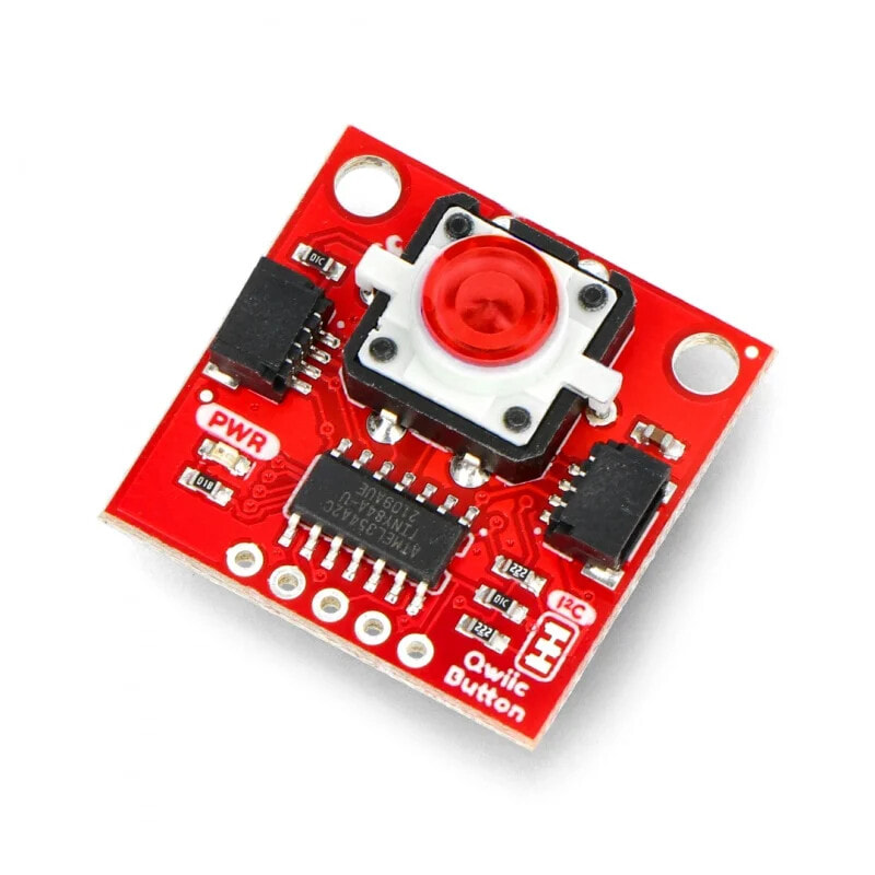 Qwiic Button Red LED - SparkFun BOB-15932