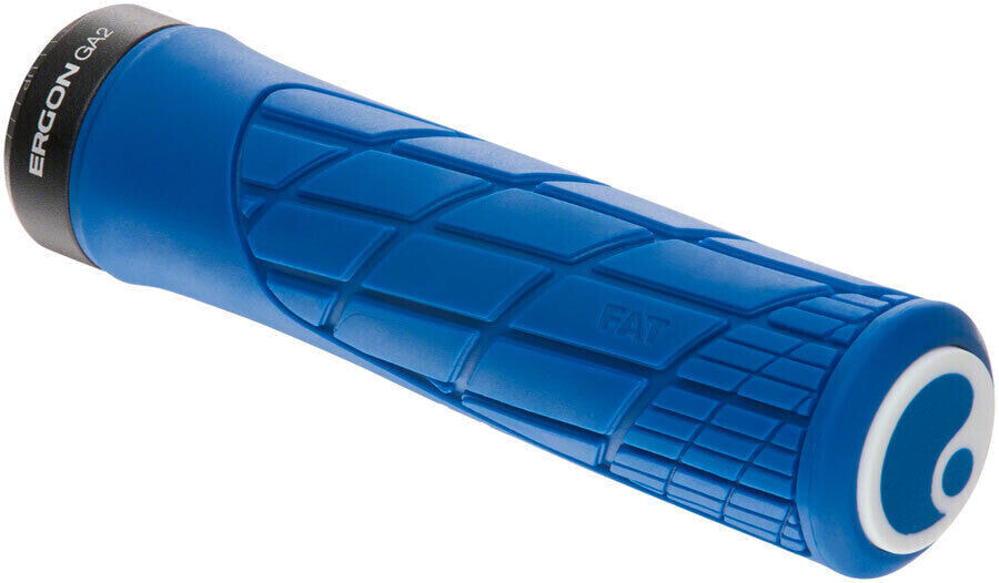 Ergon GA2 Fat Grips - Midsummer Blue, Lock-On