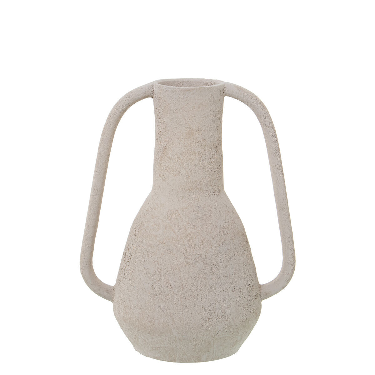 Vase Alexandra House Living Beige Ceramic 14 x 14 x 24 cm With handles