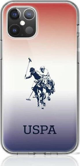 чехол силиконовый iPhone12 mini градиент с логотипом U.S. Polo Assn.