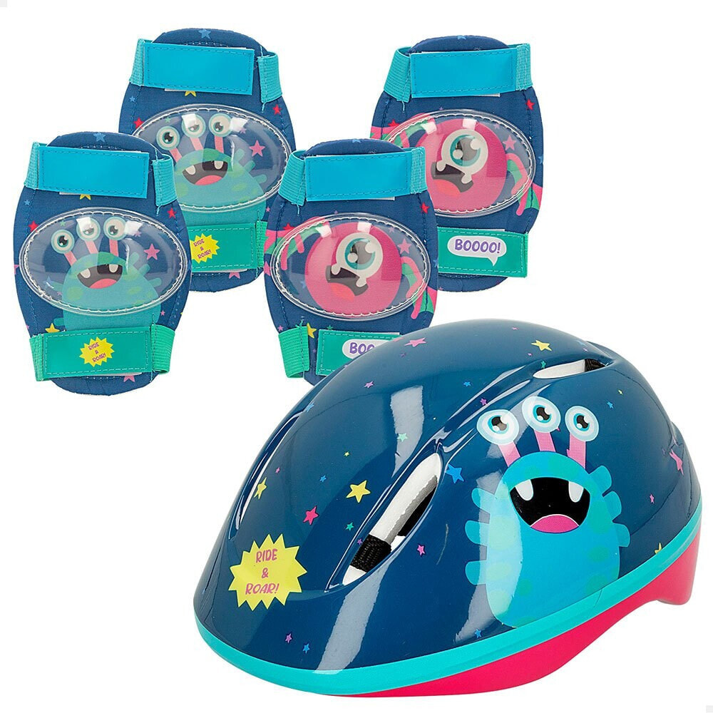 COLORBABY Child Skating Protection Kit With Ribls And Ride Monsters Hull
