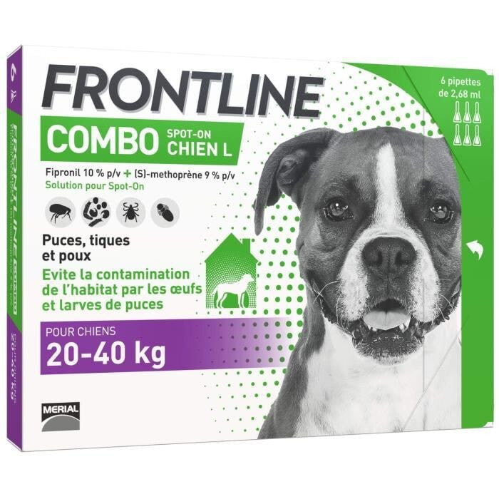 Комбо для собак FRONTLINE 20-40 кг - 6 пипеток
