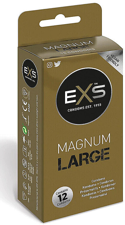 Kondomen groß XL 12 St. - EXS Condoms Magnum Large