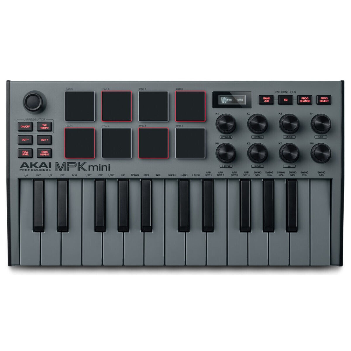 контроллер Akai MPK Mini MK3 Grey MIDI