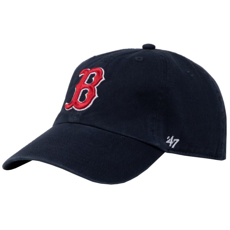 Мужская бейсболка  черная с логотипом 47 Brand Boston Red Sox Clean Up Cap B-RGW02GWS-HM
