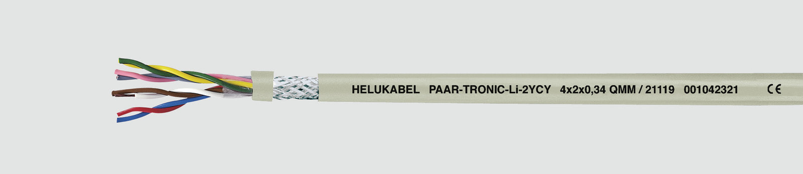 Helukabel PAAR-TRONIC-Li-2YCY - Low voltage cable - Polyvinyl chloride (PVC) - Polyethylene (PE) - Cooper - 0.22 mm² - 38 kg/km