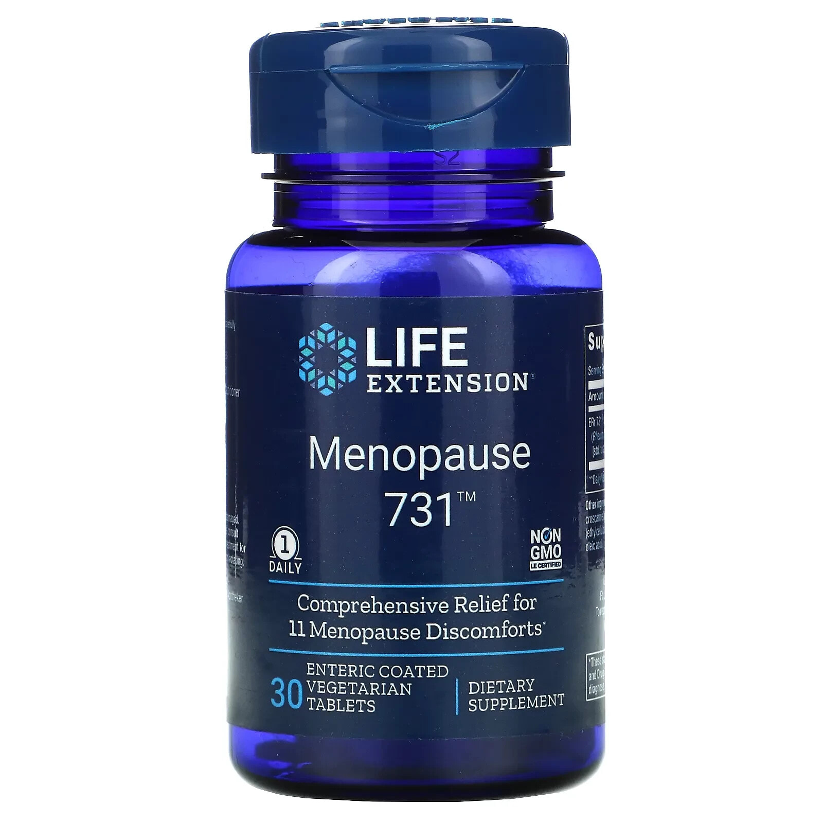 Life Extension, Menopause 731, 30 вегетарианских таблеток, покрытых кишечнорастворимой оболочкой