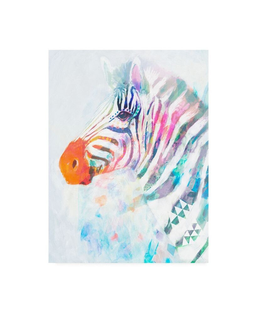 Trademark Global victoria Borges Fluorescent Zebra I Canvas Art - 20