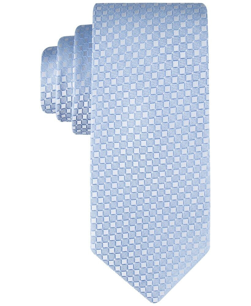 Calvin Klein men's Checkered Geo-Print Tie