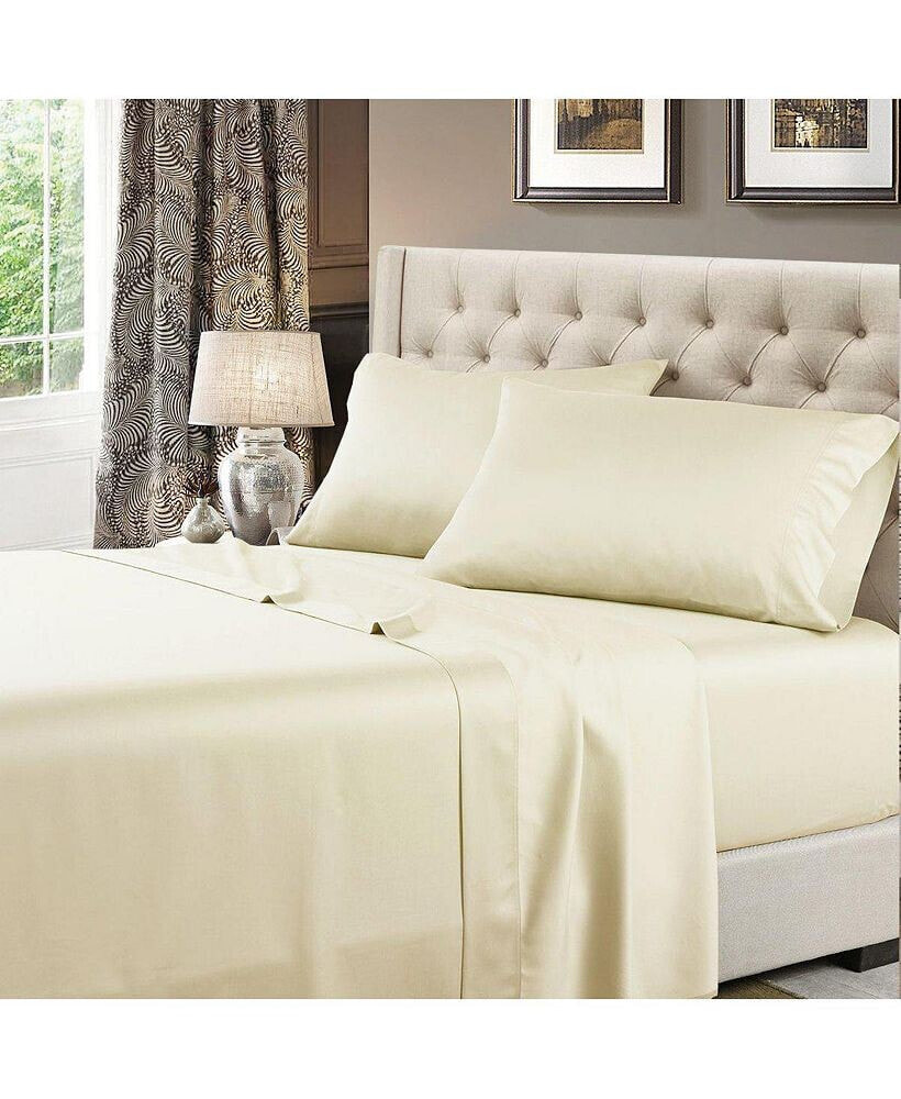 Egyptian Linens 600 Thread Count Solid Cotton Sheets Set, California King