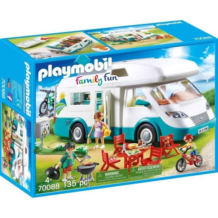 Игровой набор с элементами конструктора Playmobil Family Fun 70088 Семья туристов