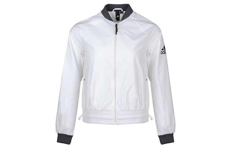 adidas Bomber Wv Fem运动型夹克外套 女款 白色 / Куртка Adidas Bomber Wv DW4553