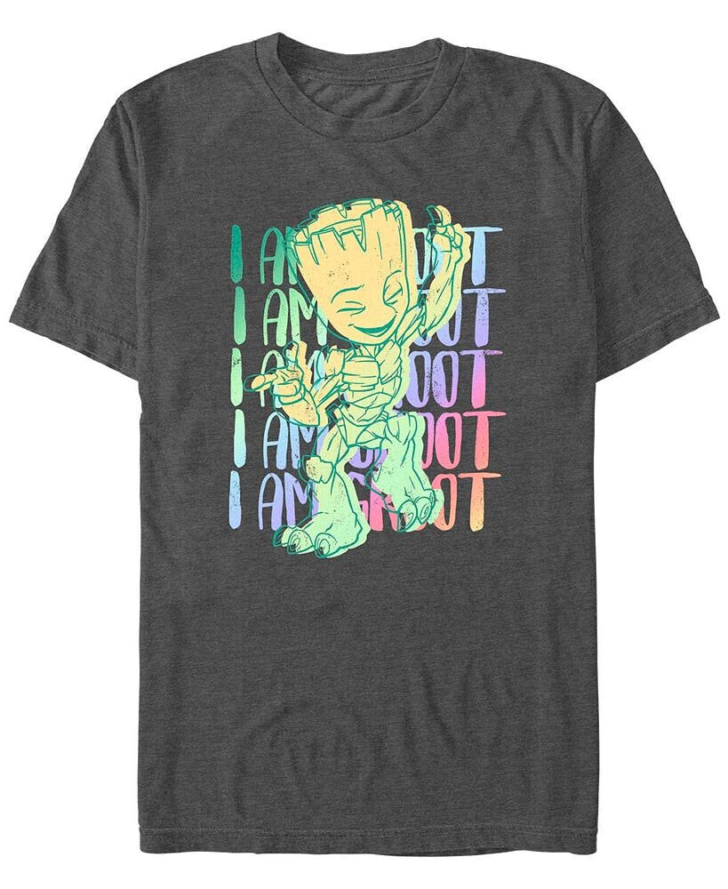 Men's Marvel Film I am Groot Stack Short Sleeve T-shirt