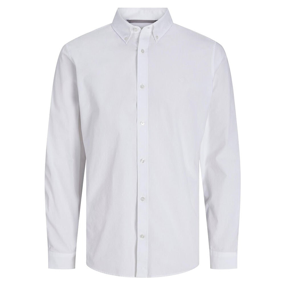 JACK & JONES Poplin Logo Comfort Long Sleeve Shirt