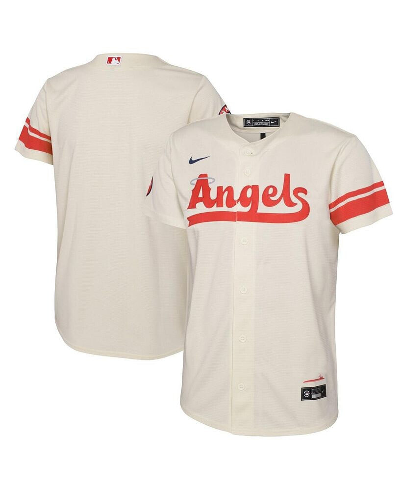 Nike infant Boys and Girls Cream Los Angeles Angels 2022 City Connect Replica Jersey